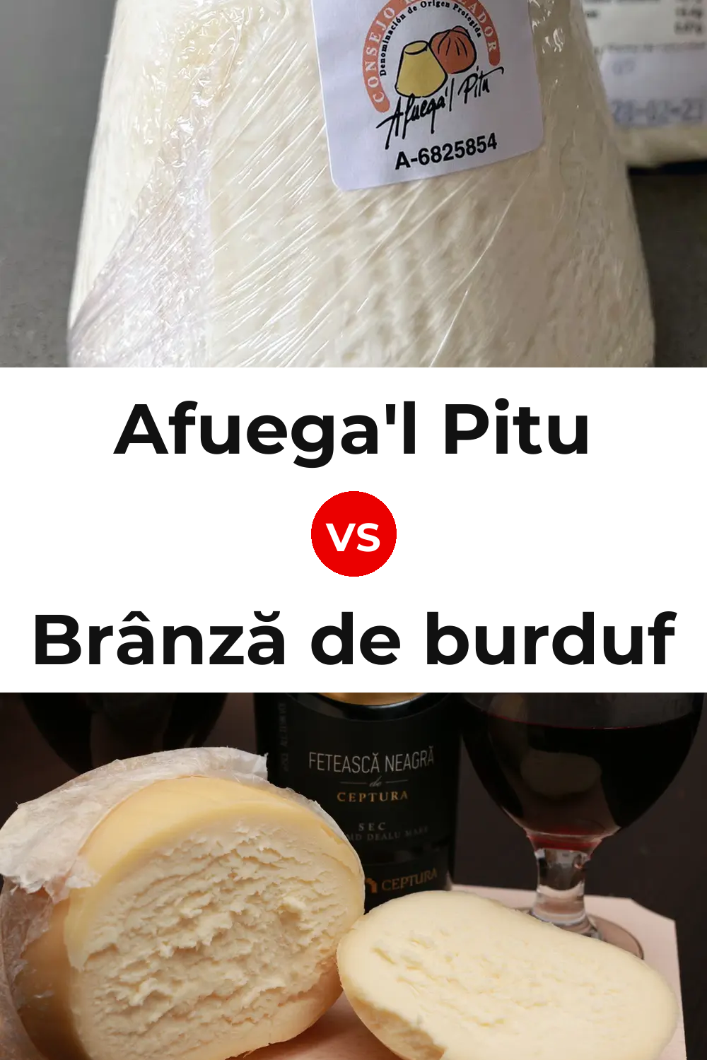 Afuega'l Pitu Cheese vs Brânză de burduf Cheese Pinterest comparison