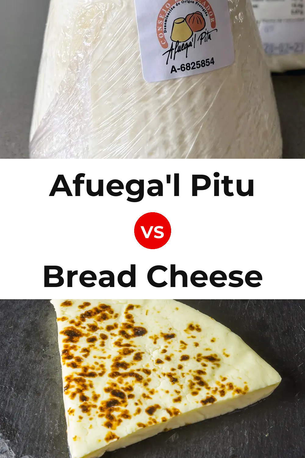 Afuega'l Pitu Cheese vs Bread Cheese Pinterest comparison