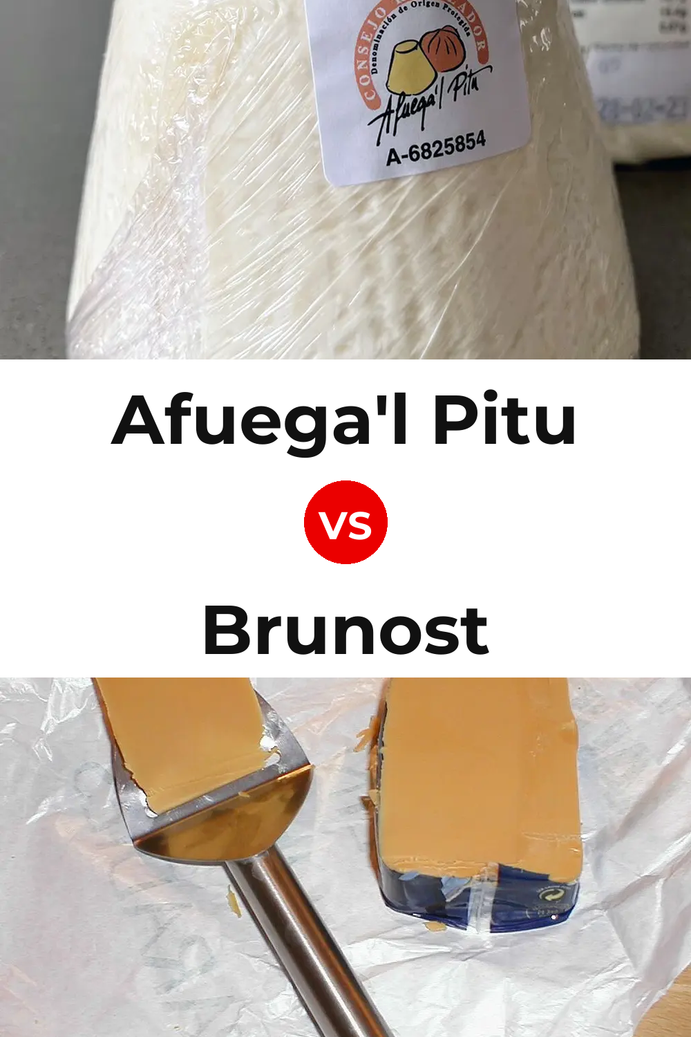 Afuega'l Pitu Cheese vs Brunost Cheese Pinterest comparison