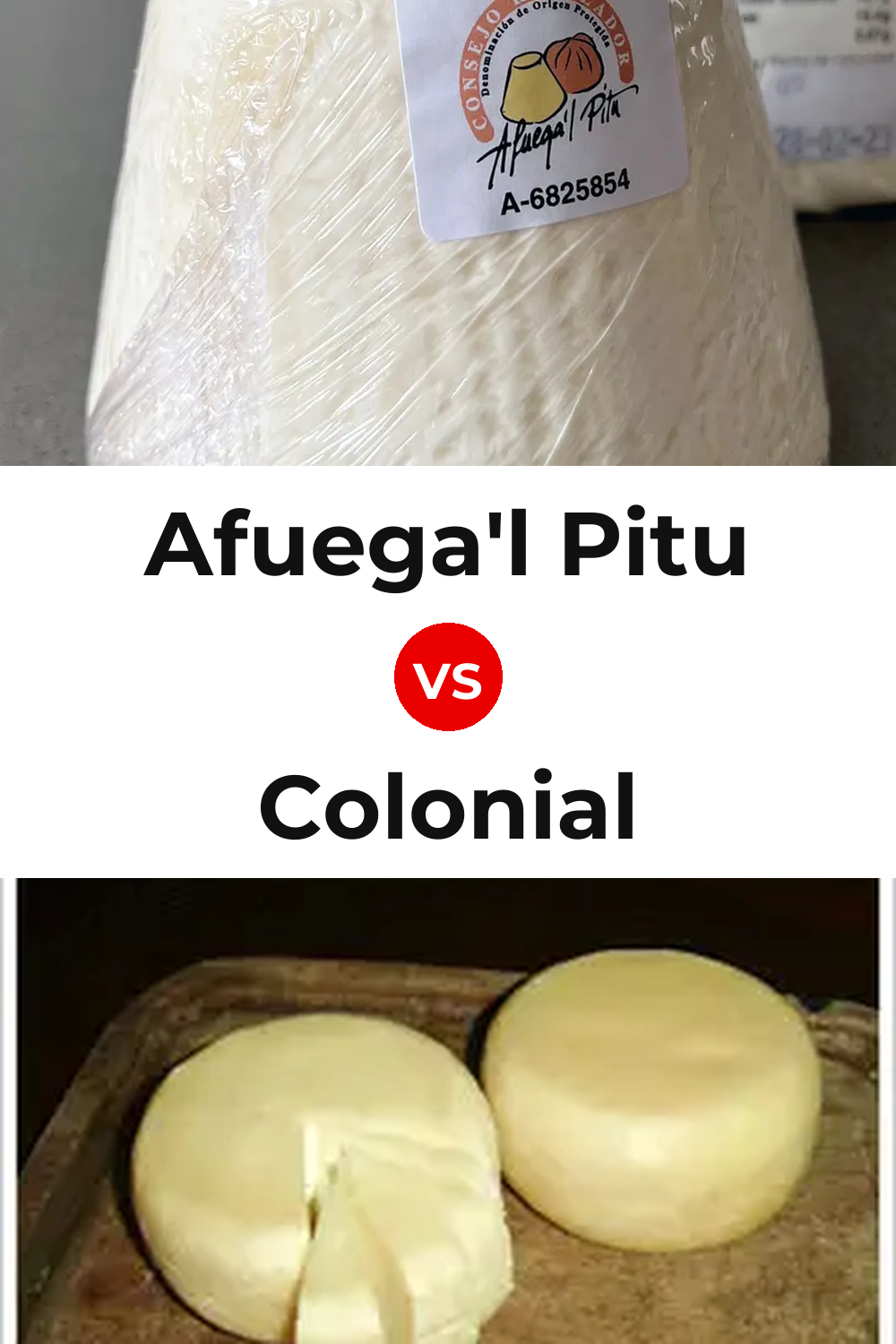 Afuega'l Pitu Cheese vs Colonial Cheese Pinterest comparison