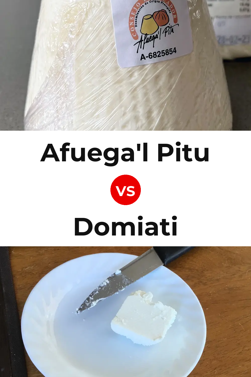 Afuega'l Pitu Cheese vs Domiati Cheese Pinterest comparison