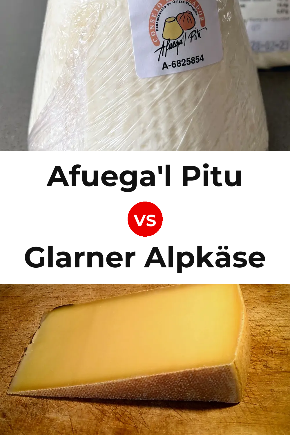 Afuega'l Pitu Cheese vs Glarner Alpkäse Cheese Pinterest comparison
