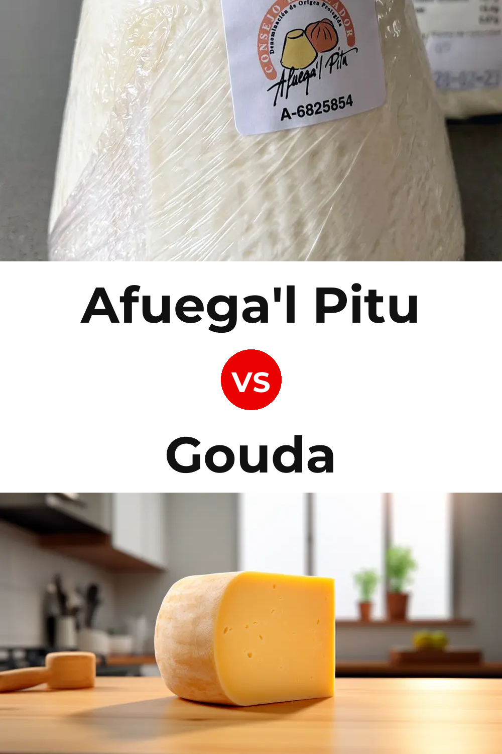 Afuega'l Pitu Cheese vs Gouda Cheese Pinterest comparison