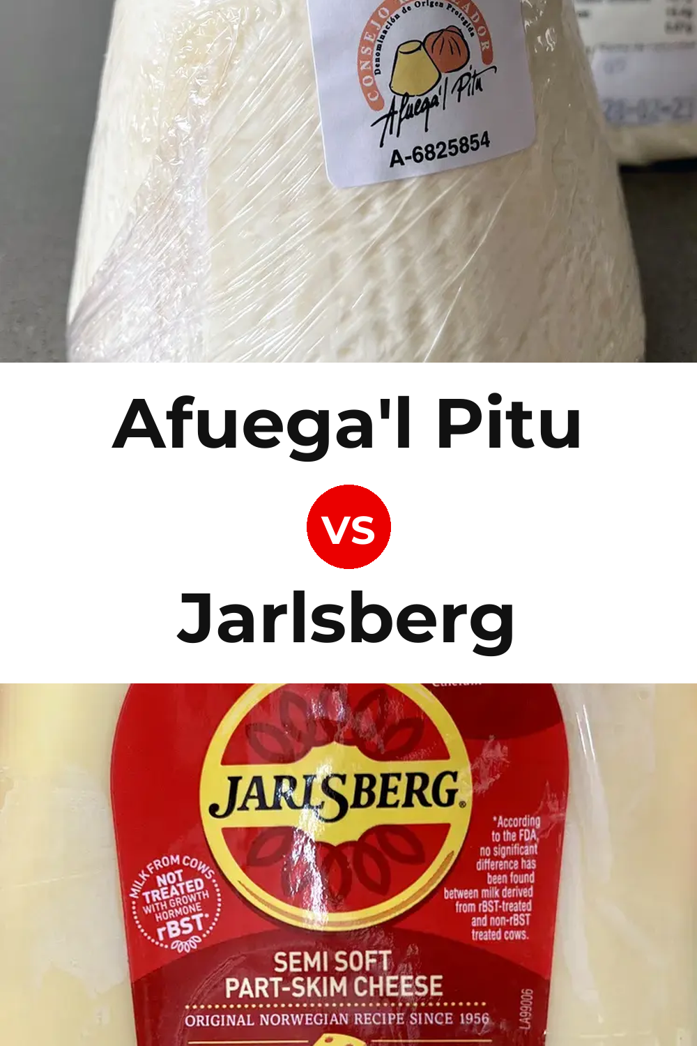 Afuega'l Pitu Cheese vs Jarlsberg Cheese Pinterest comparison
