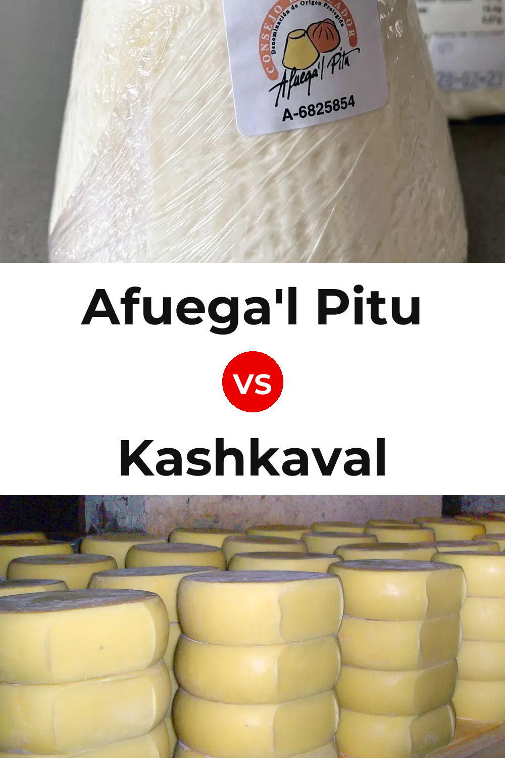 Afuega'l Pitu Cheese vs Kashkaval Cheese Pinterest comparison
