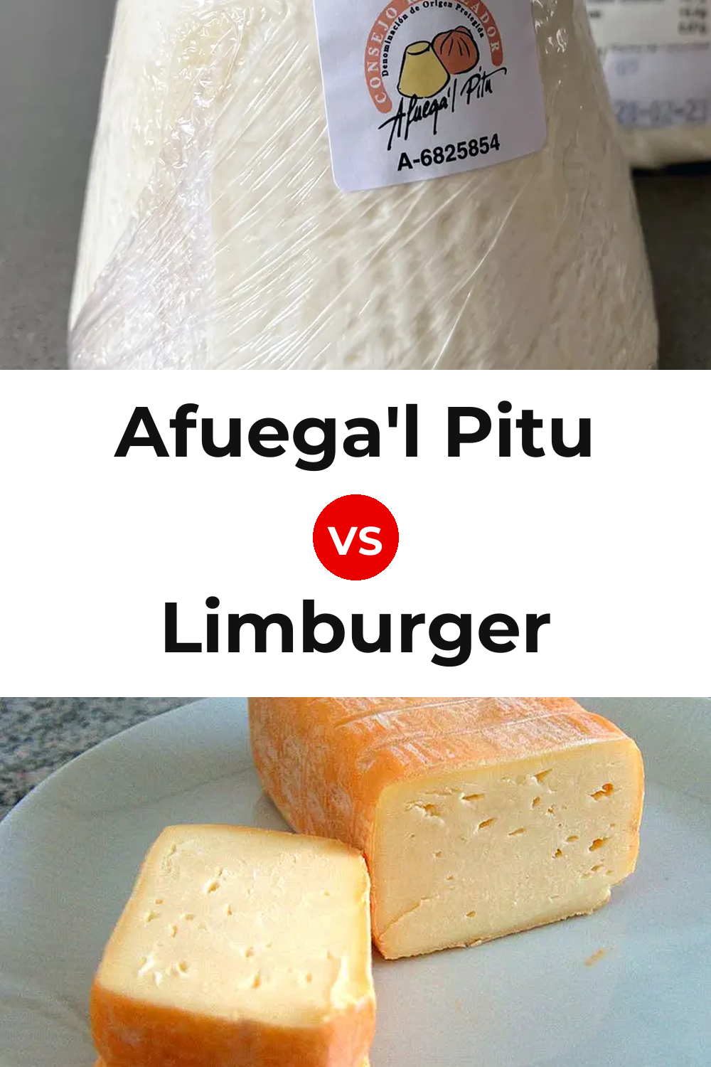 Afuega'l Pitu Cheese vs Limburger Cheese Pinterest comparison
