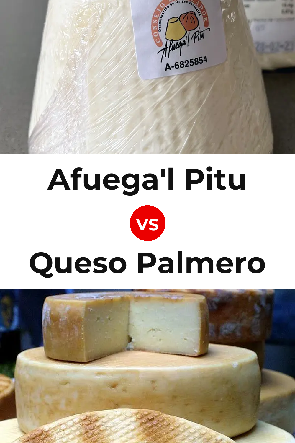 Afuega'l Pitu Cheese vs Queso Palmero Pinterest comparison