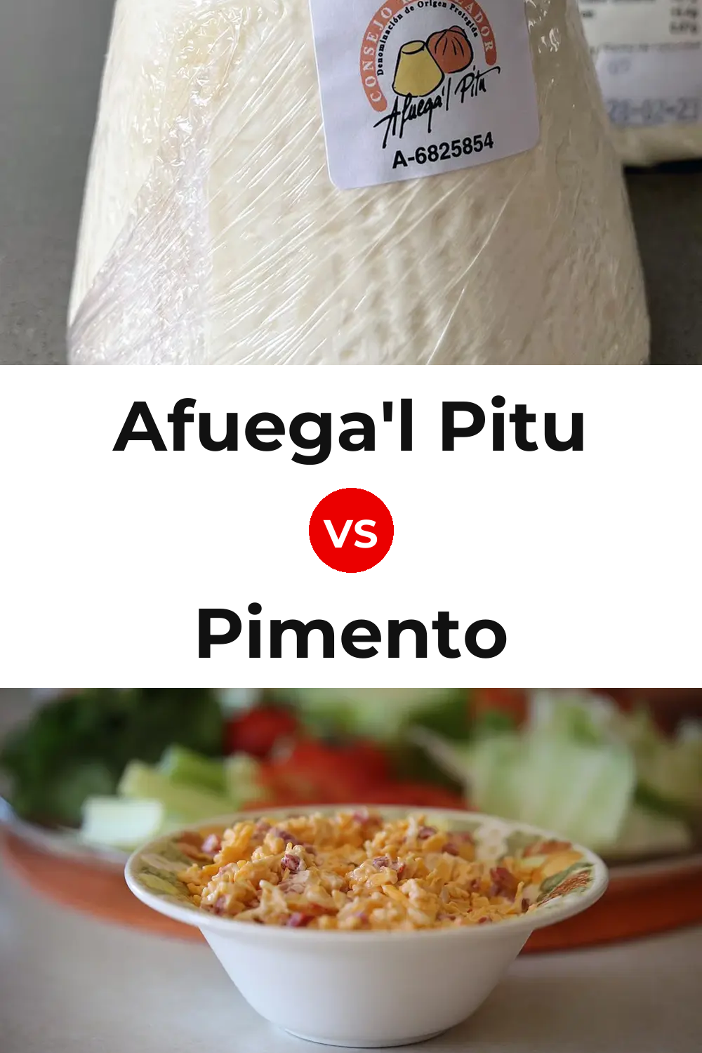 Afuega'l Pitu Cheese vs Pimento Cheese Pinterest comparison