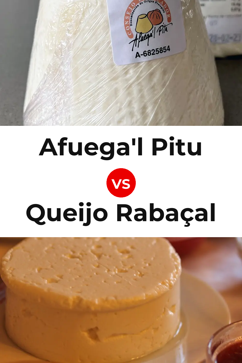 Afuega'l Pitu Cheese vs Queijo Rabaçal Pinterest comparison
