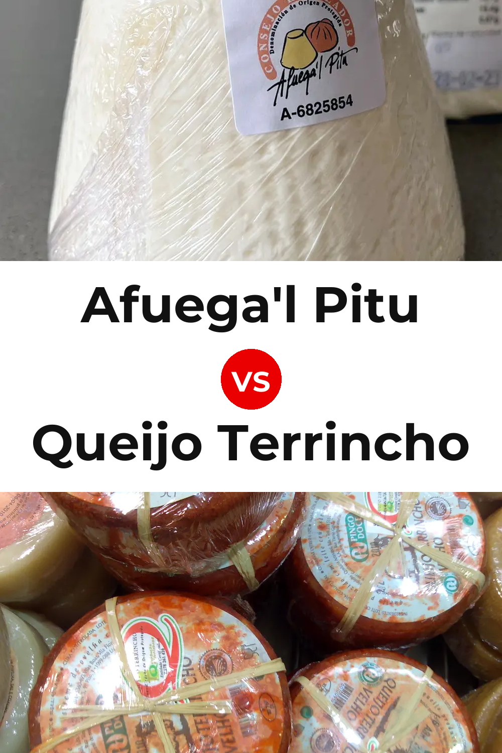 Afuega'l Pitu Cheese vs Queijo Terrincho Pinterest comparison