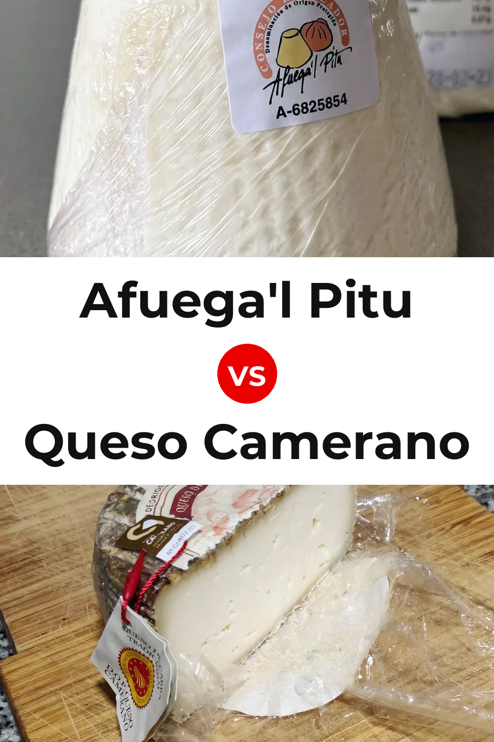 Afuega'l Pitu Cheese vs Queso Camerano Pinterest comparison