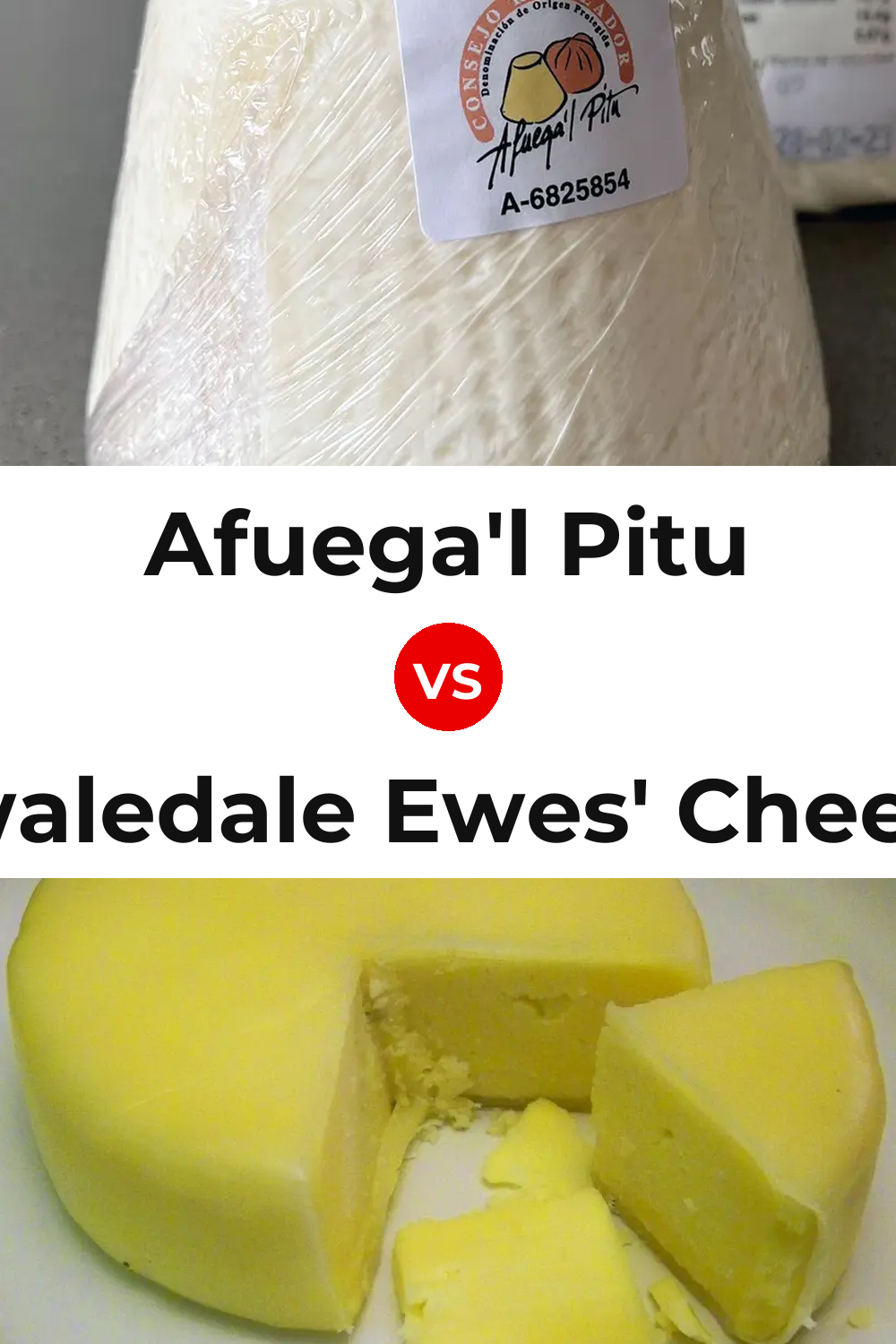 Afuega'l Pitu Cheese vs Swaledale Ewes' Cheese Pinterest comparison