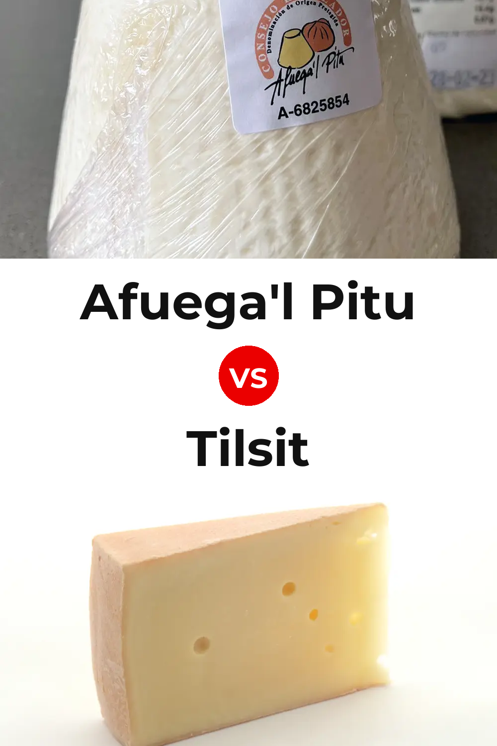 Afuega'l Pitu Cheese vs Tilsit Cheese Pinterest comparison
