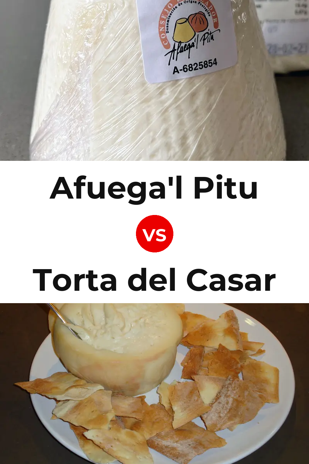 Afuega'l Pitu Cheese vs Torta del Casar Cheese Pinterest comparison