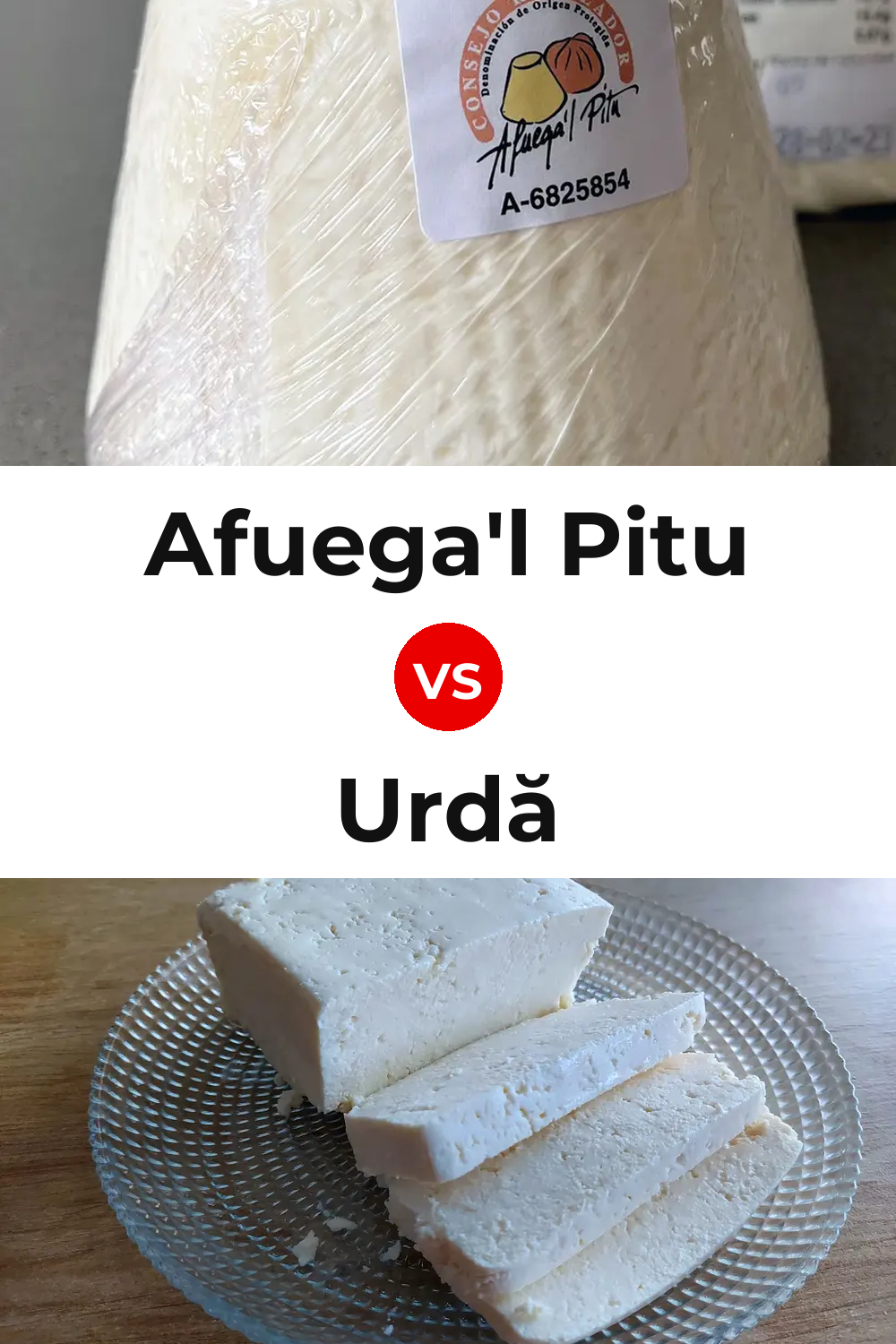 Afuega'l Pitu Cheese vs Urdă Cheese Pinterest comparison