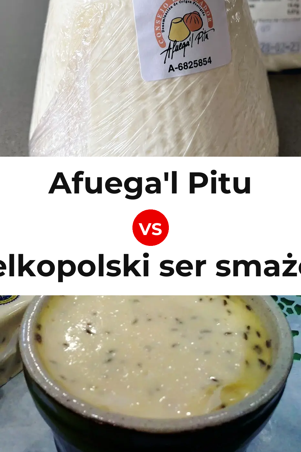 Afuega'l Pitu Cheese vs Wielkopolski ser smażony Cheese Pinterest comparison