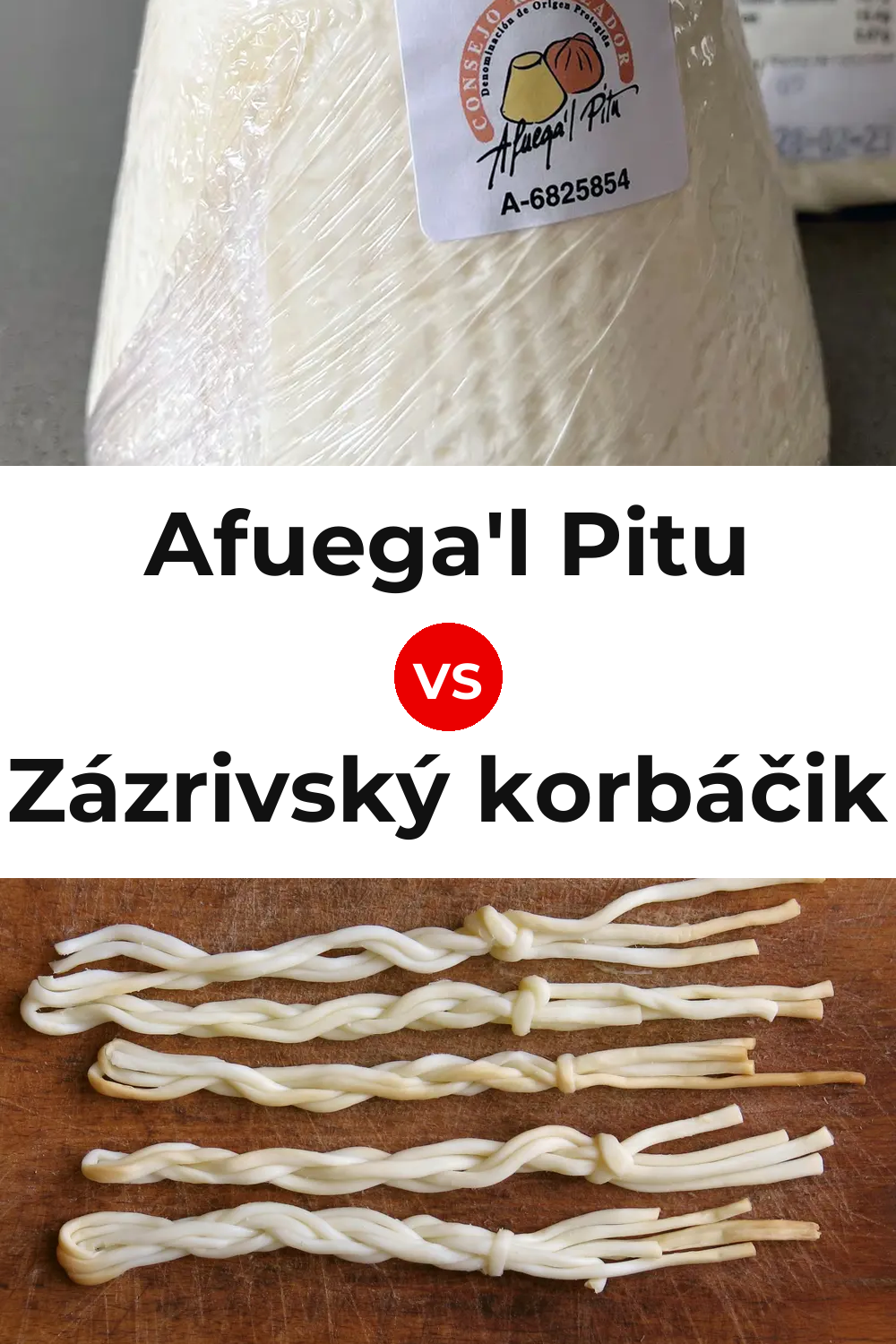 Afuega'l Pitu Cheese vs Zázrivský korbáčik Cheese Pinterest comparison