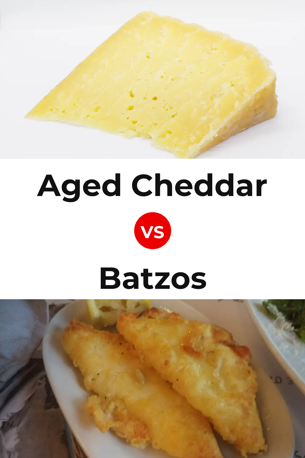 Aged Cheddar Cheese vs Batzos Cheese Pinterest comparison