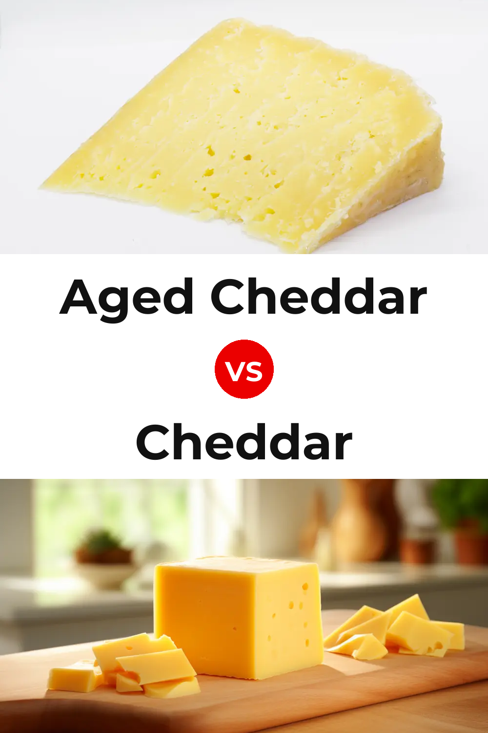 Aged Cheddar Cheese vs Cheddar Cheese Pinterest comparison