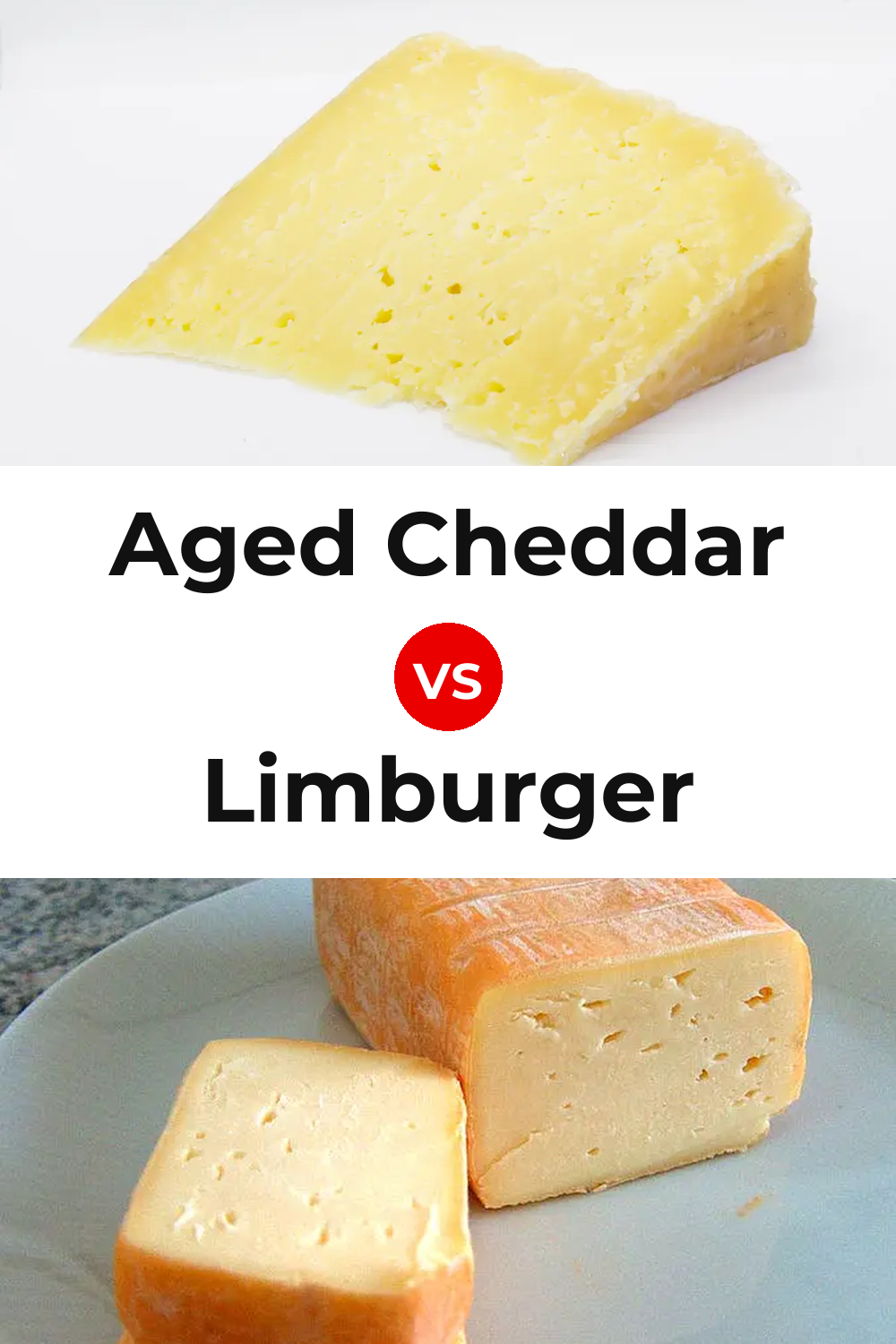Aged Cheddar Cheese vs Limburger Cheese Pinterest comparison