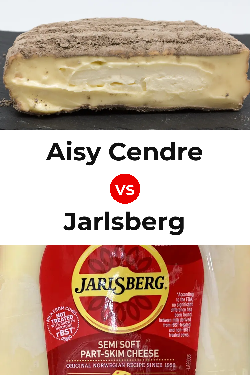 Aisy Cendre Cheese vs Jarlsberg Cheese Pinterest comparison