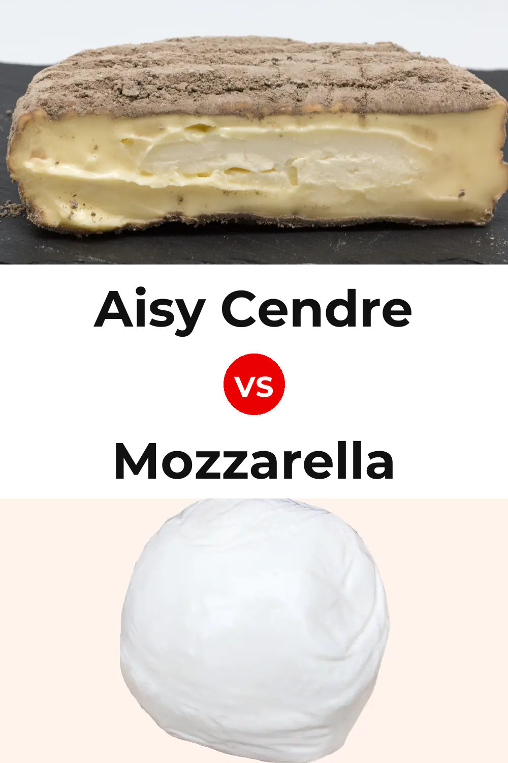 Aisy Cendre Cheese vs Mozzarella Cheese Pinterest comparison
