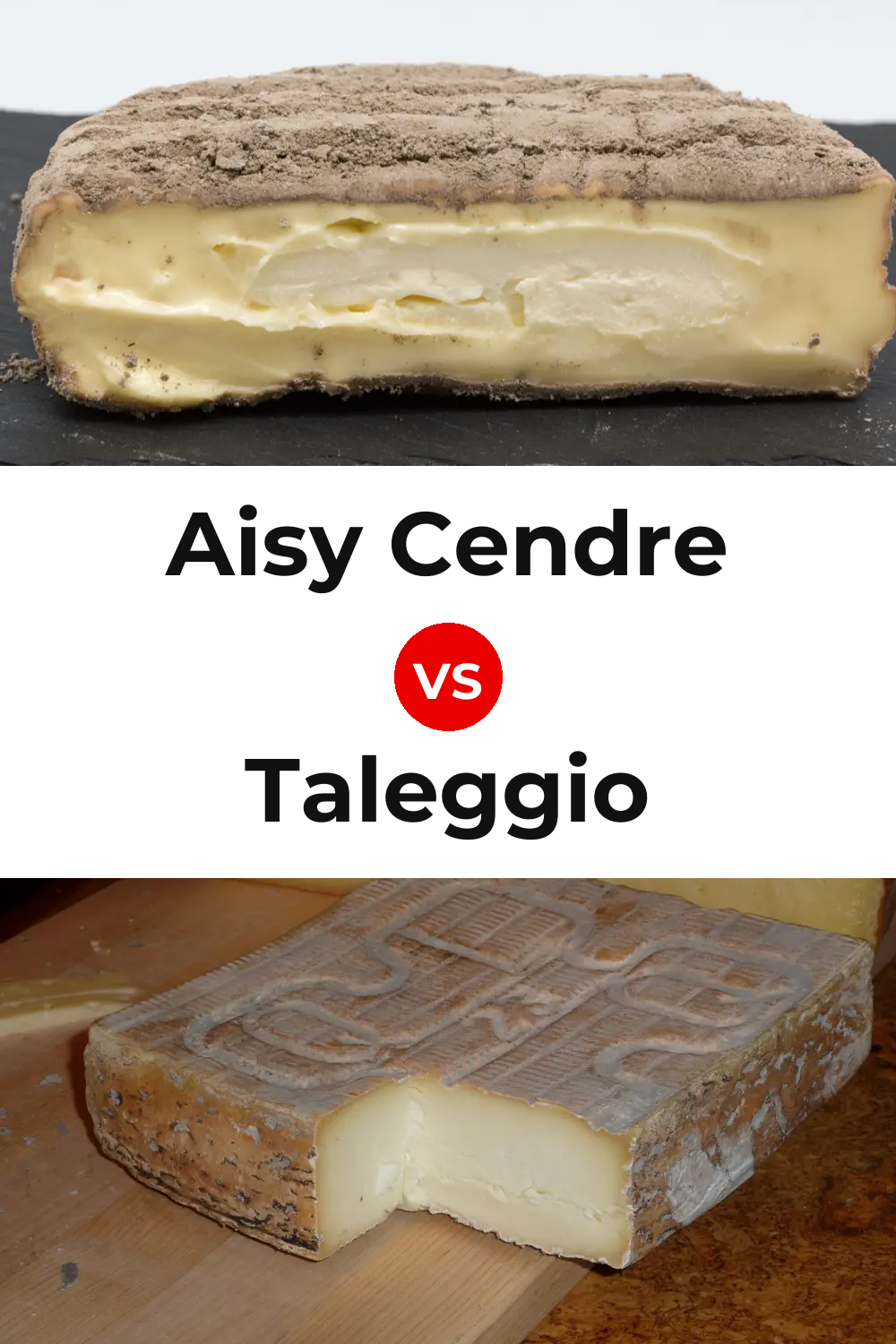 Aisy Cendre Cheese vs Taleggio Cheese Pinterest comparison