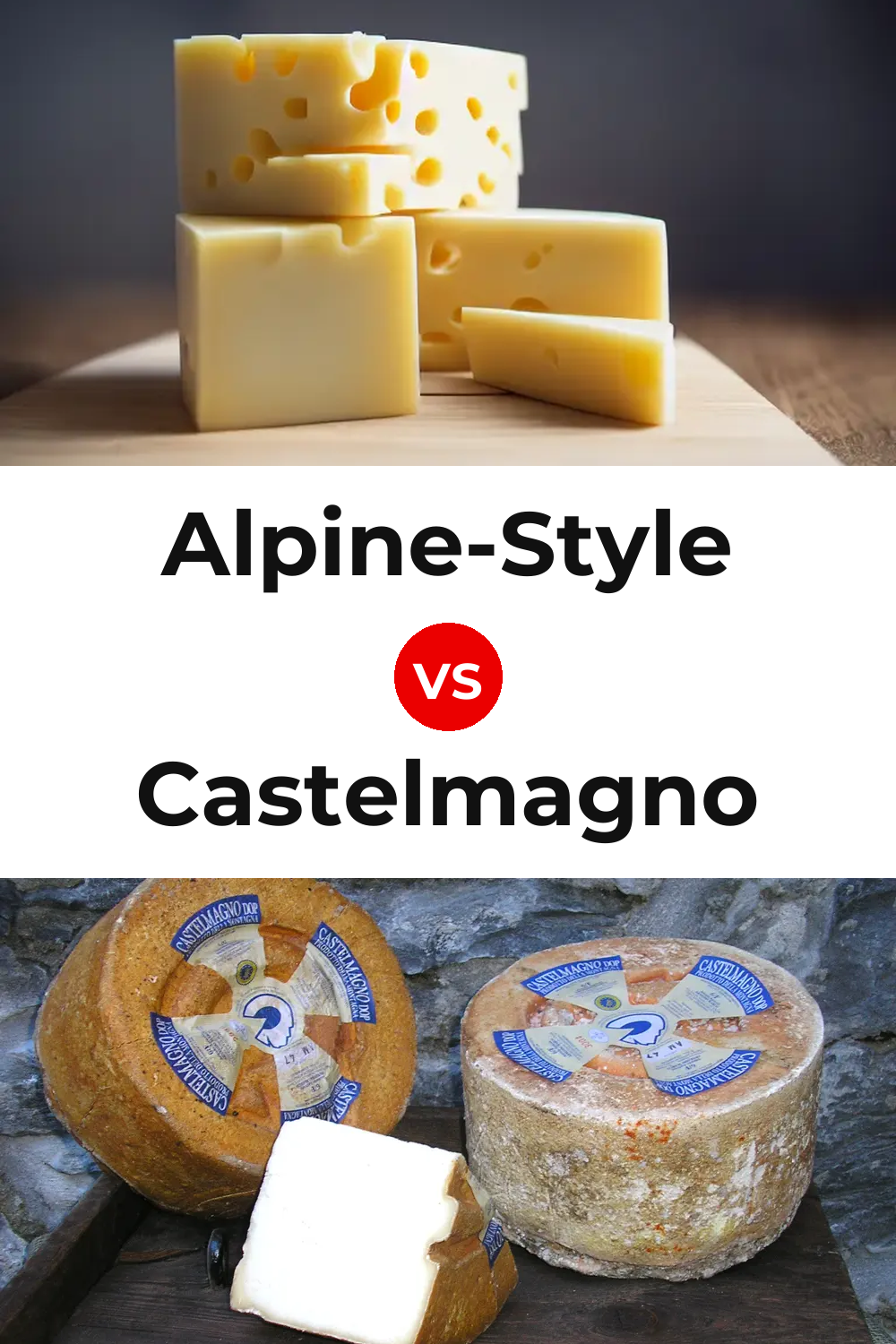 Alpine-Style Cheese vs Castelmagno Cheese Pinterest comparison