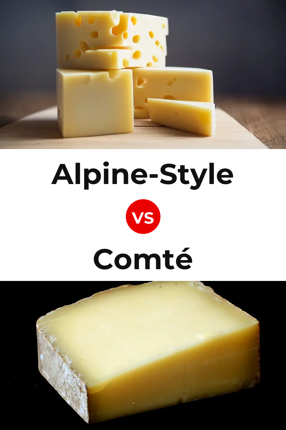 Alpine-Style Cheese vs Comté Cheese Pinterest comparison