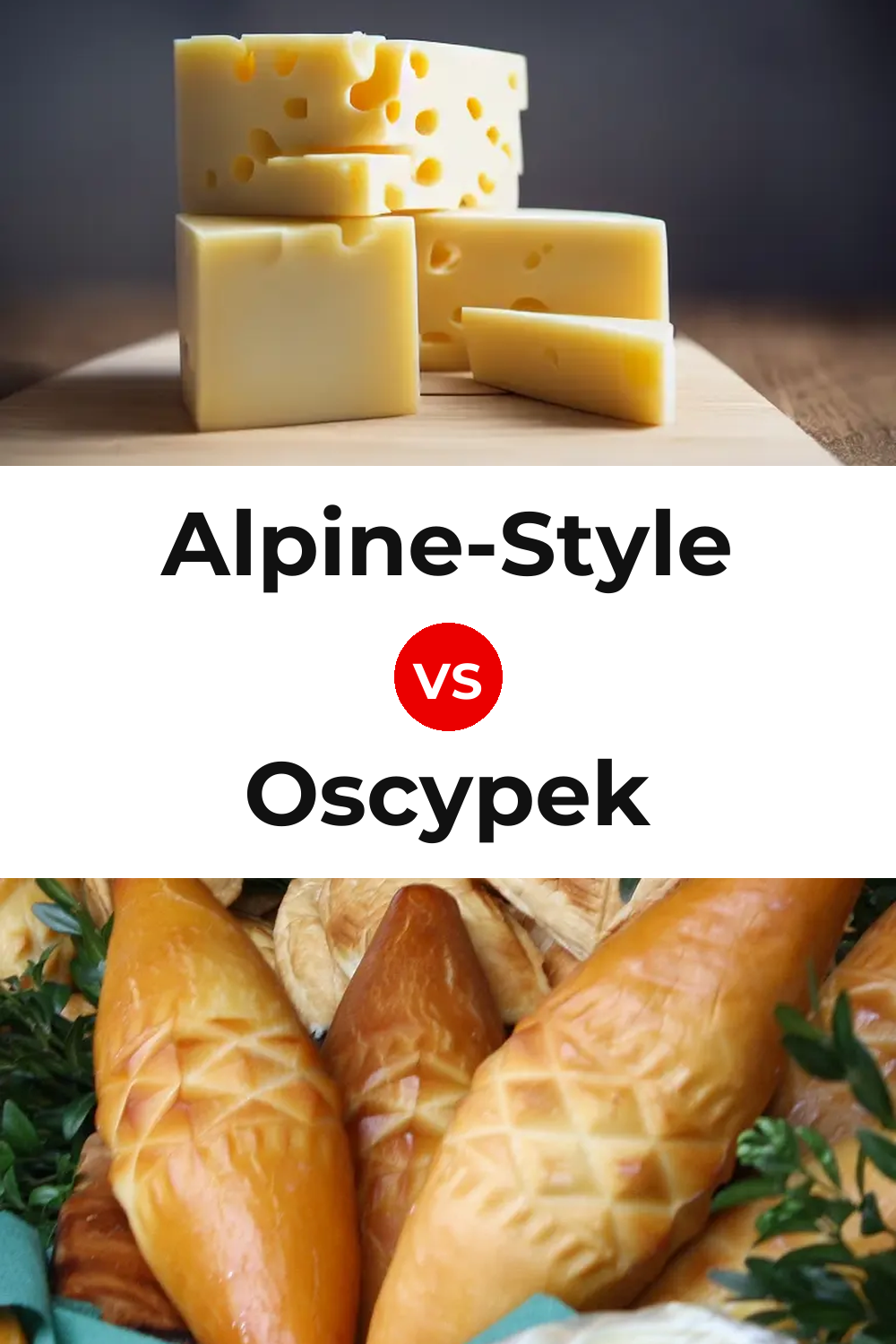 Alpine-Style Cheese vs Oscypek Cheese Pinterest comparison