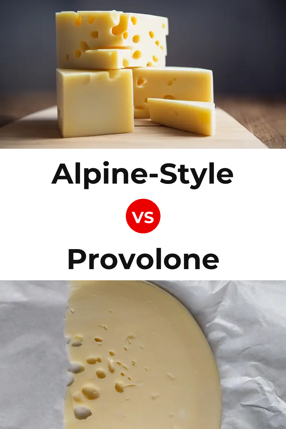 Alpine-Style Cheese vs Provolone Cheese Pinterest comparison