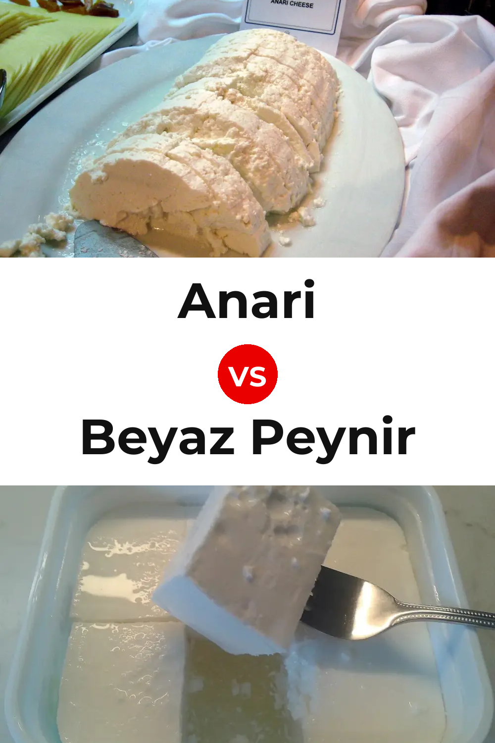Anari Cheese vs Beyaz Peynir Cheese Pinterest comparison