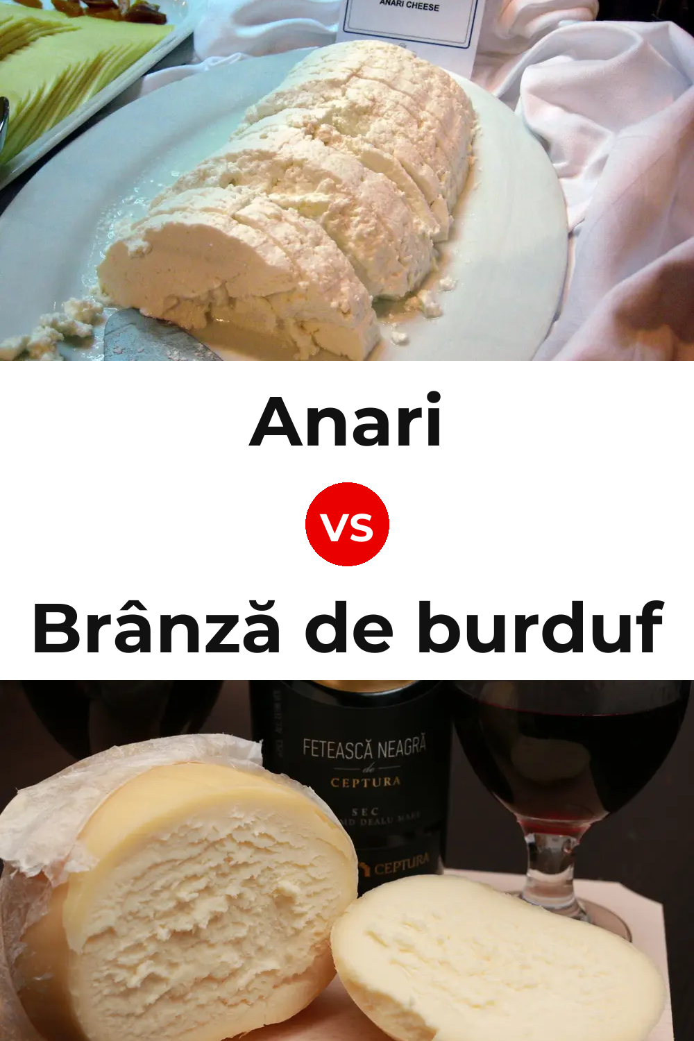 Anari Cheese vs Brânză de burduf Cheese Pinterest comparison