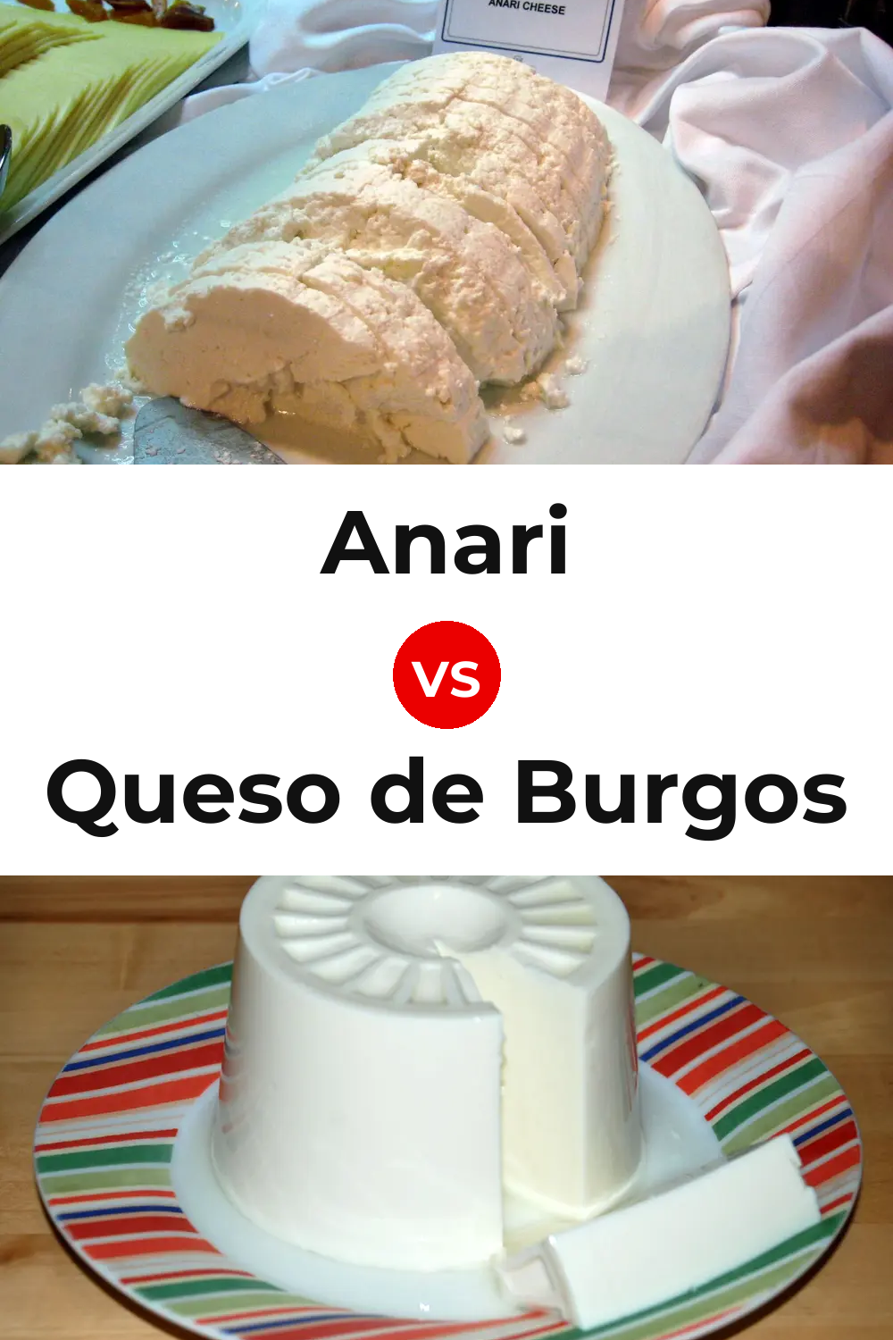 Anari Cheese vs Queso de Burgos Pinterest comparison