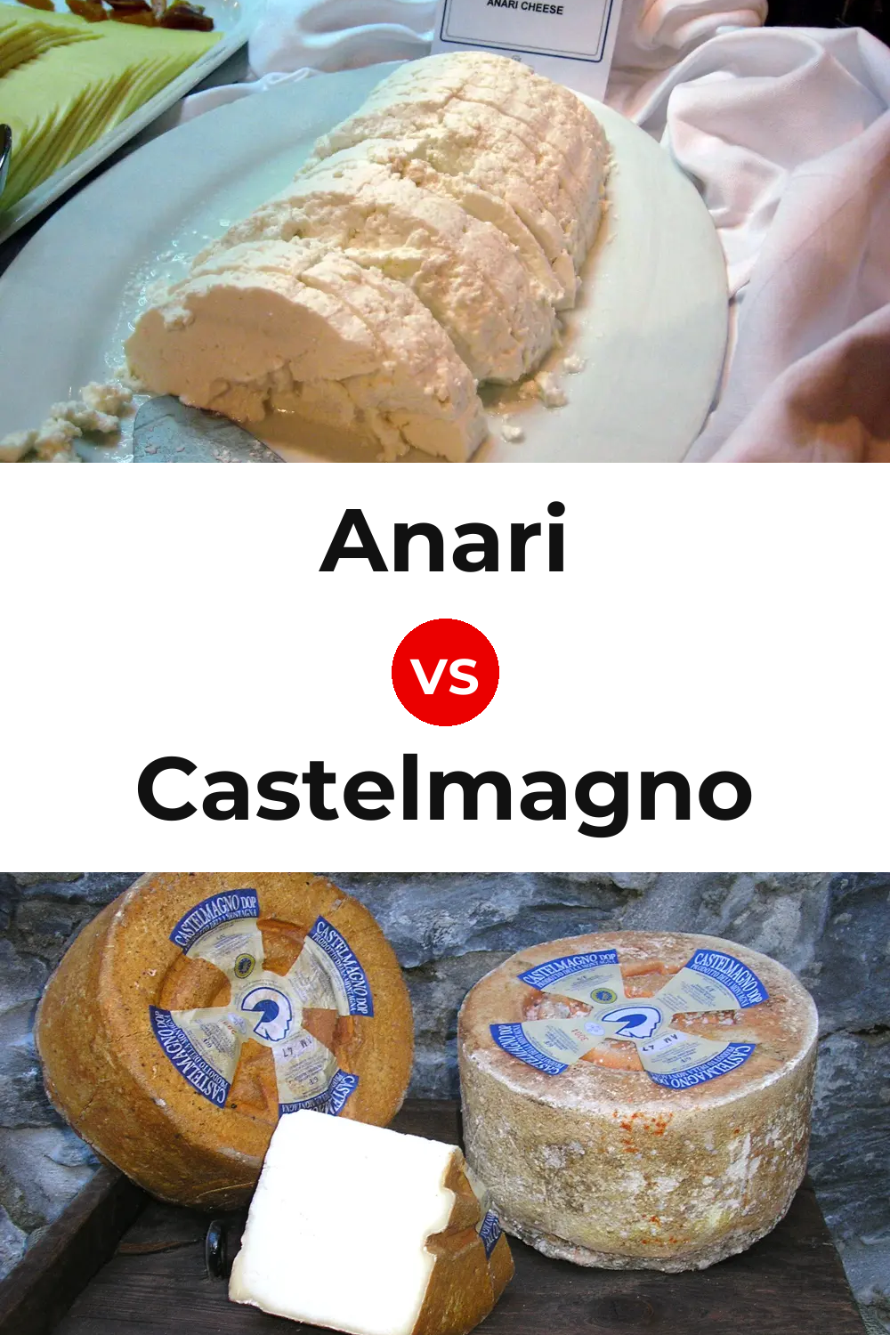 Anari Cheese vs Castelmagno Cheese Pinterest comparison