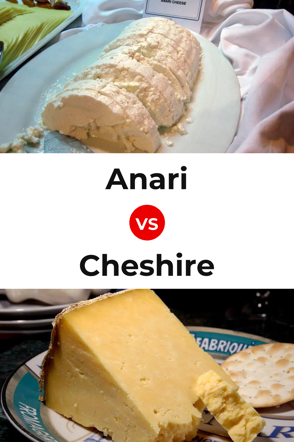 Anari Cheese vs Cheshire Cheese Pinterest comparison