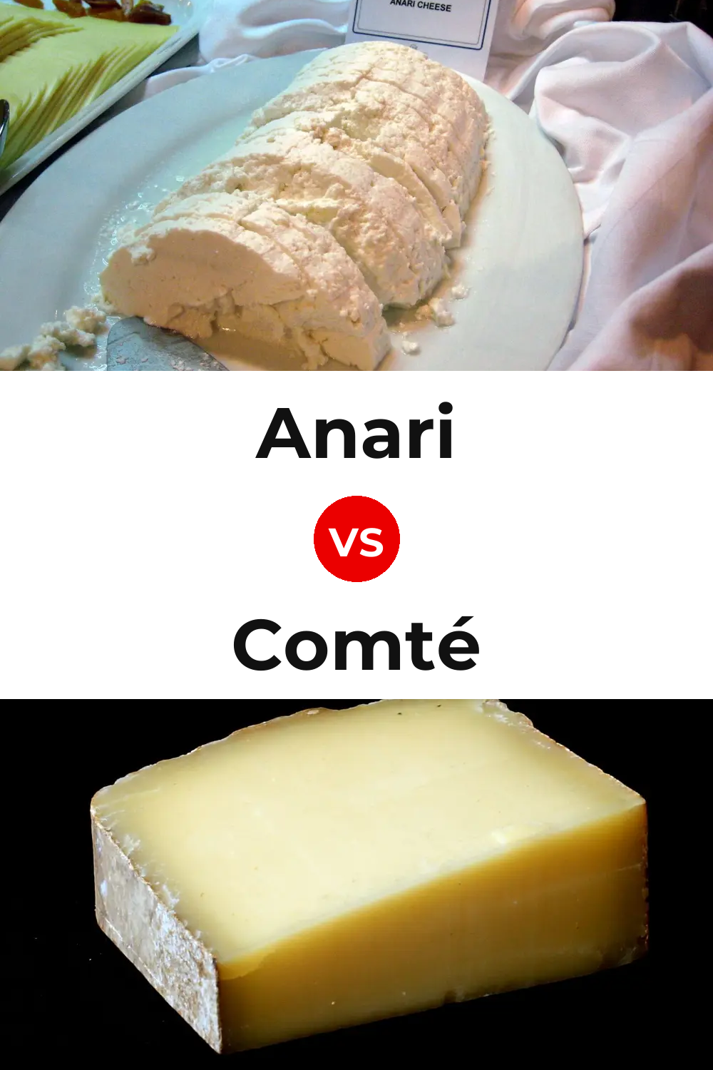 Anari Cheese vs Comté Cheese Pinterest comparison