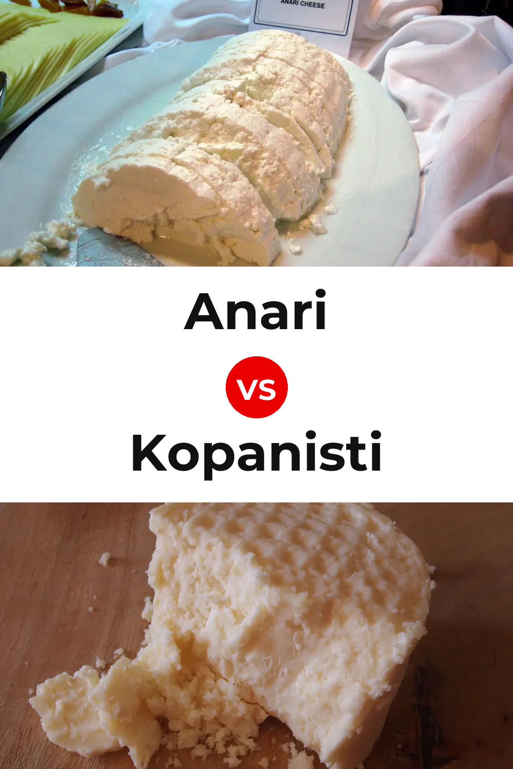 Anari Cheese vs Kopanisti Cheese Pinterest comparison