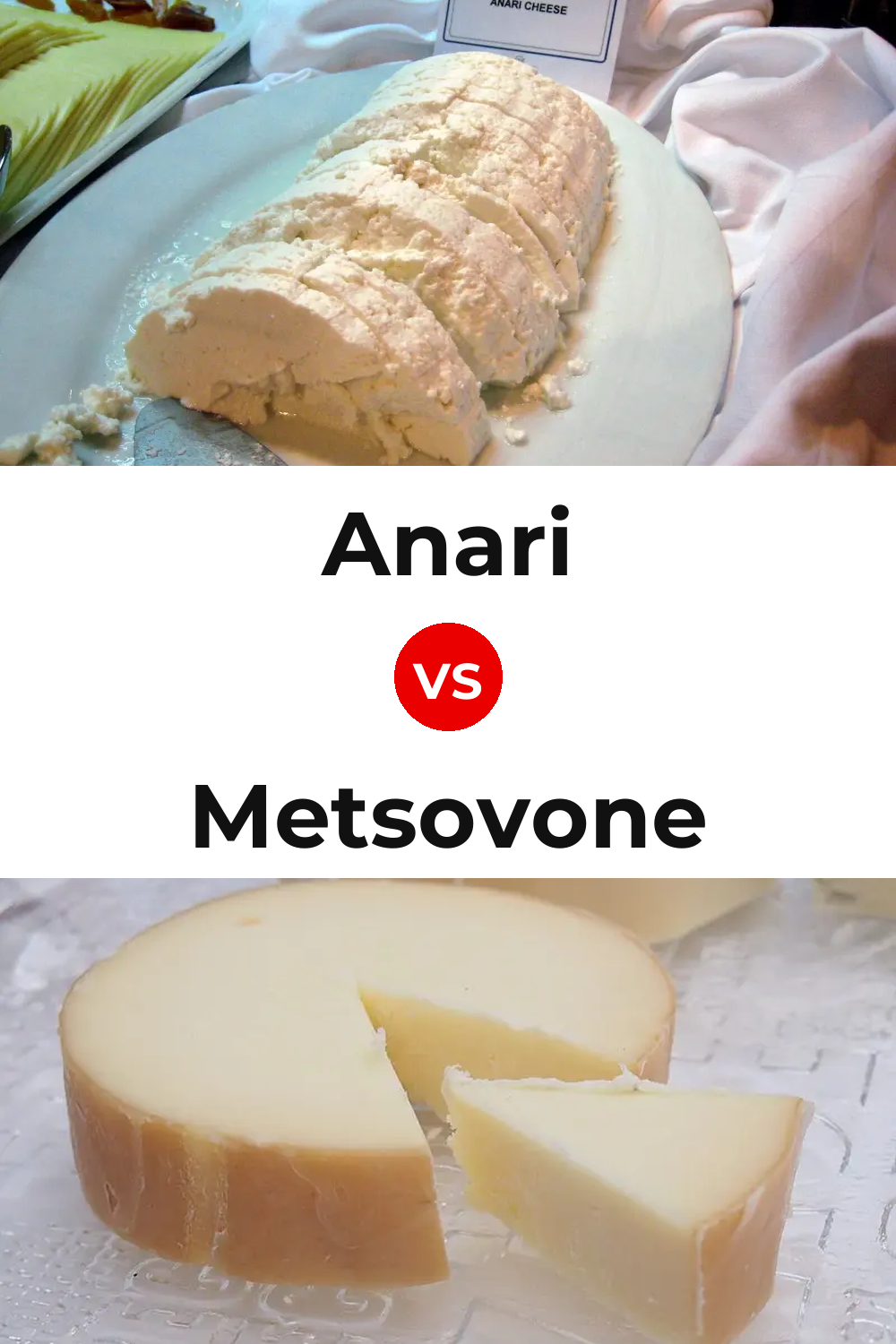 Anari Cheese vs Metsovone Cheese Pinterest comparison