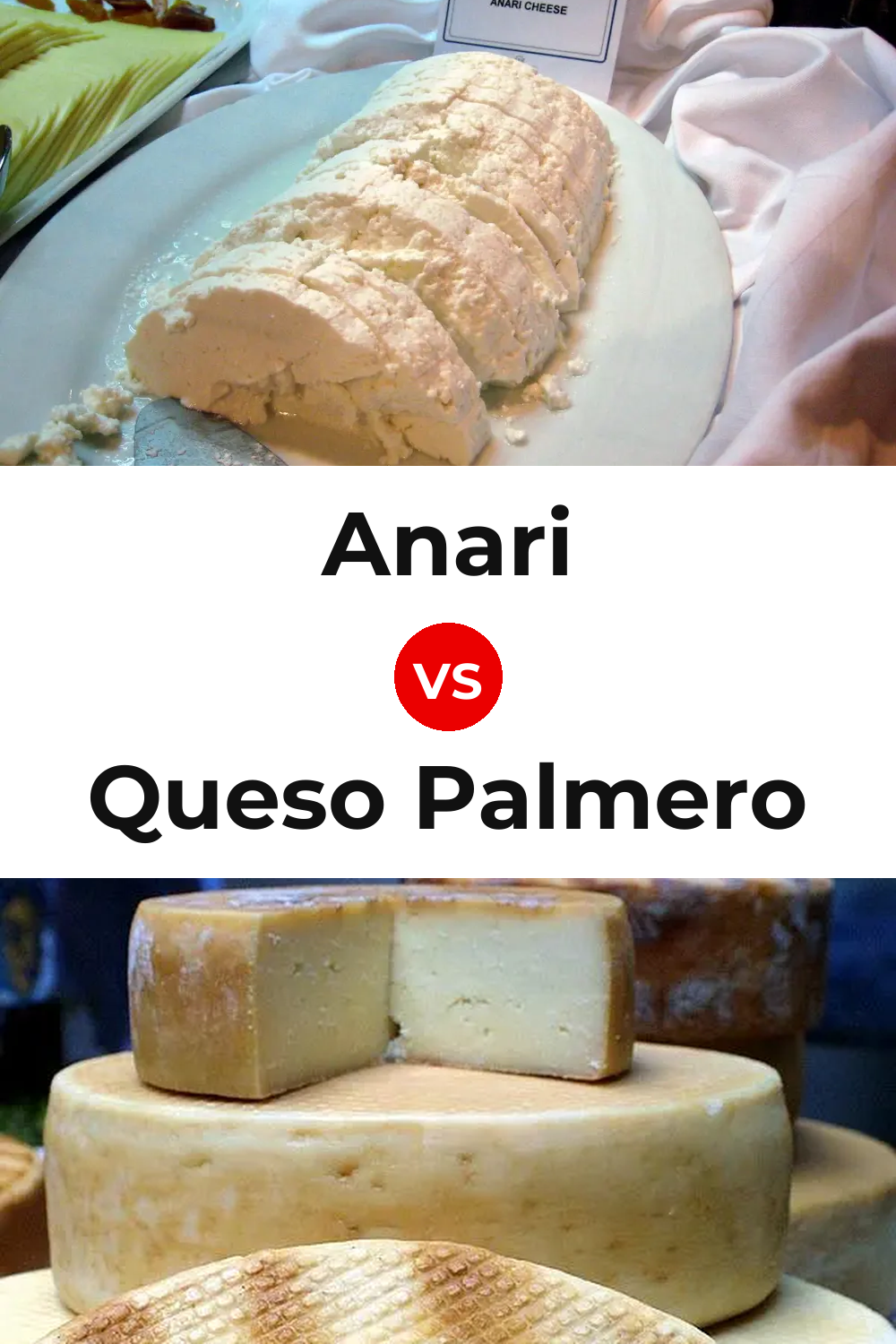 Anari Cheese vs Queso Palmero Pinterest comparison