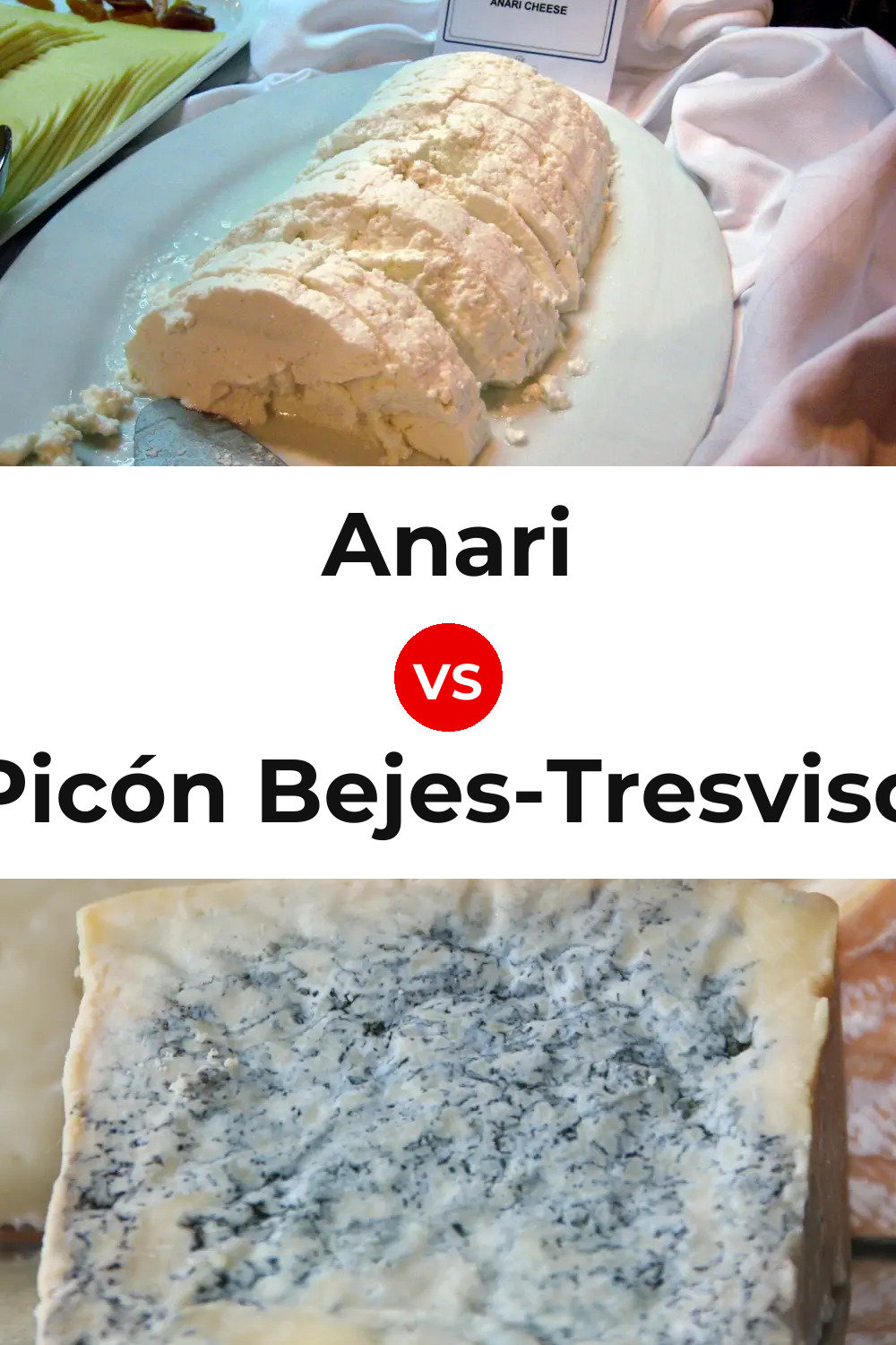 Anari Cheese vs Picón Bejes-Tresviso Cheese Pinterest comparison