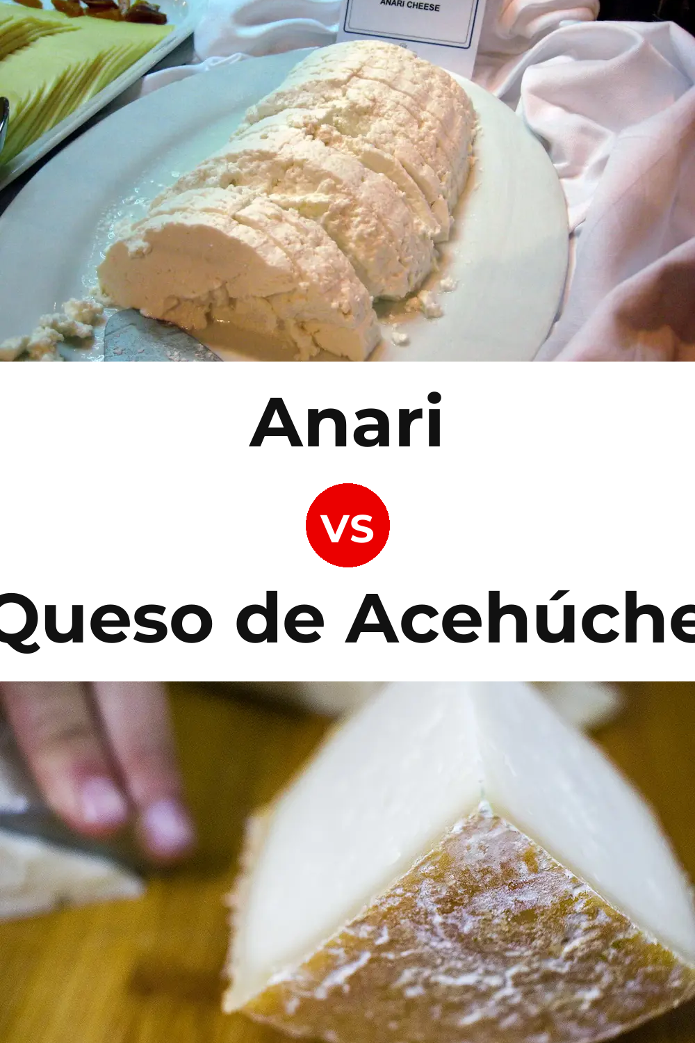 Anari Cheese vs Queso de Acehúche Pinterest comparison