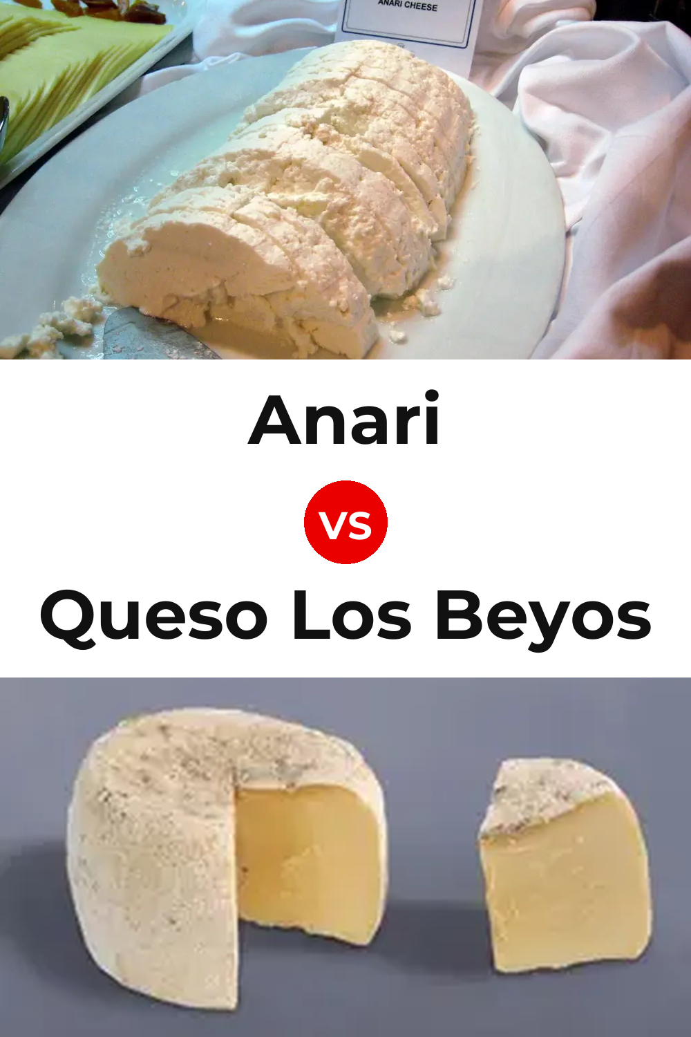 Anari Cheese vs Queso Los Beyos Pinterest comparison