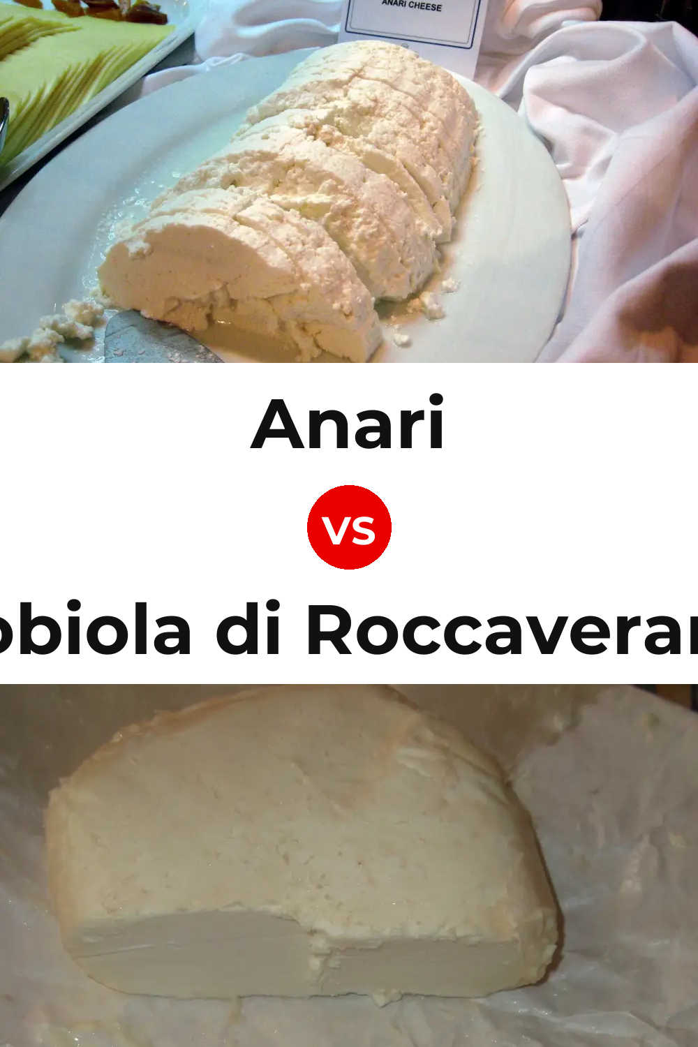 Anari Cheese vs Robiola di Roccaverano Cheese Pinterest comparison