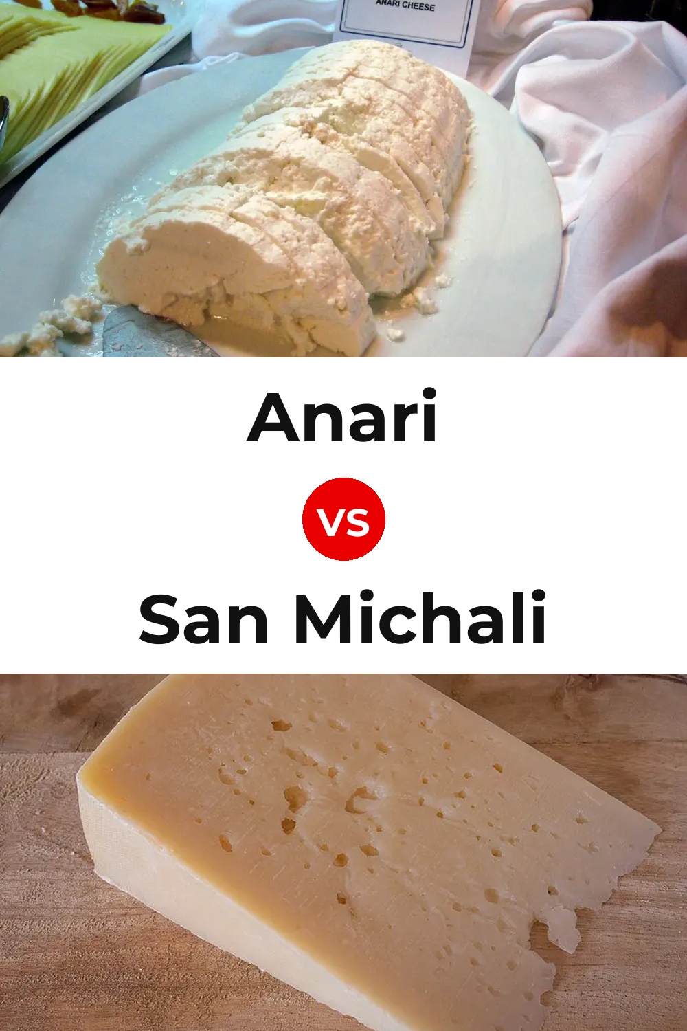 Anari Cheese vs San Michali Cheese Pinterest comparison