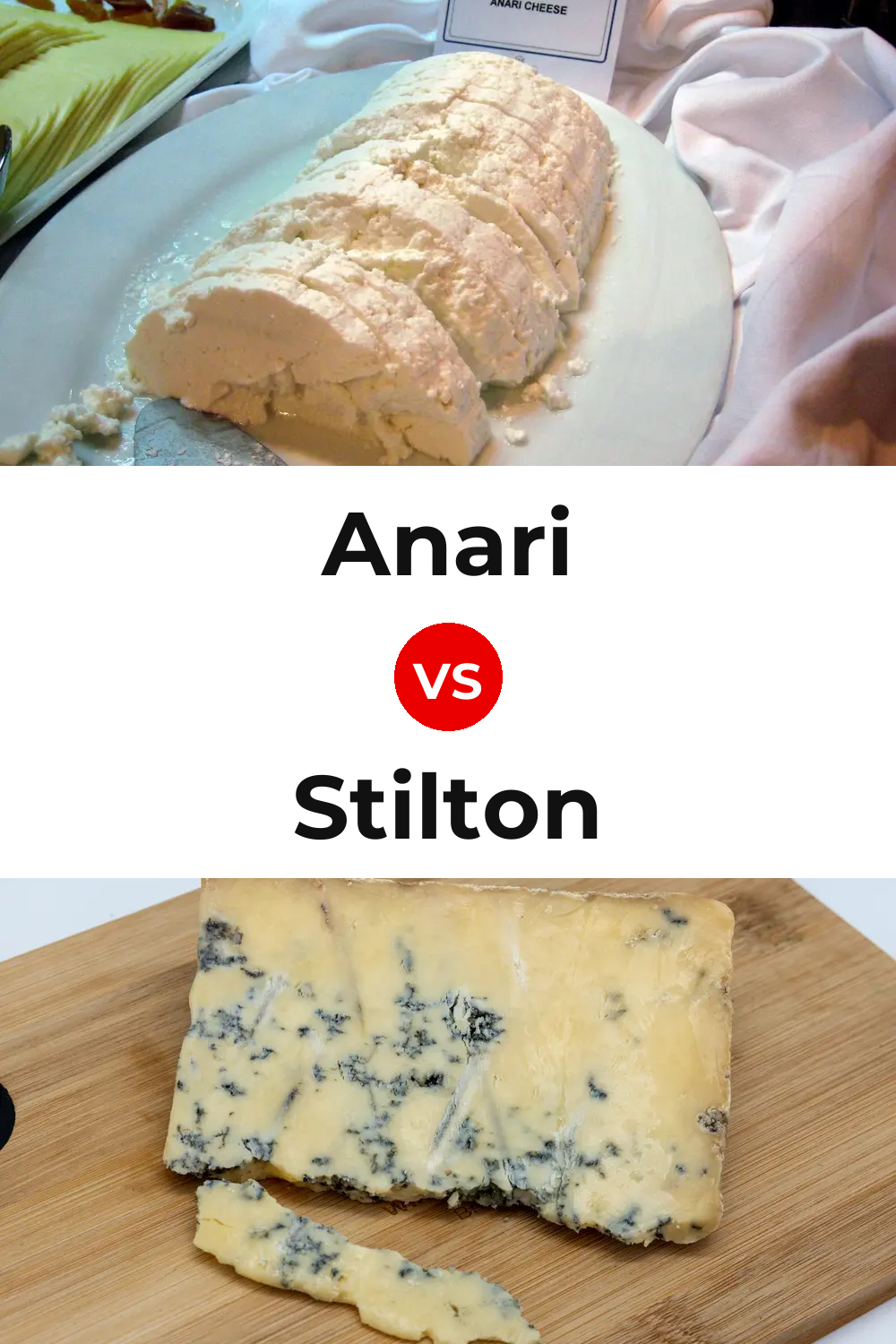 Anari Cheese vs Stilton Cheese Pinterest comparison