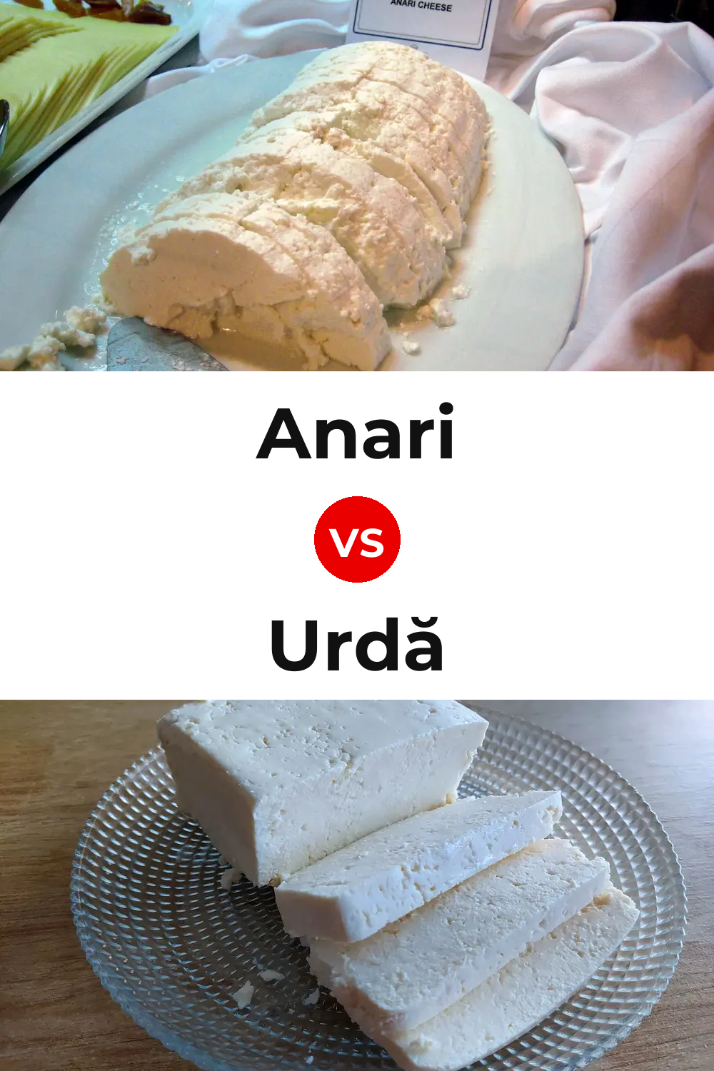Anari Cheese vs Urdă Cheese Pinterest comparison