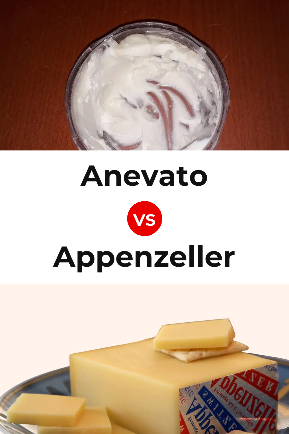 Anevato Cheese vs Appenzeller Cheese Pinterest comparison