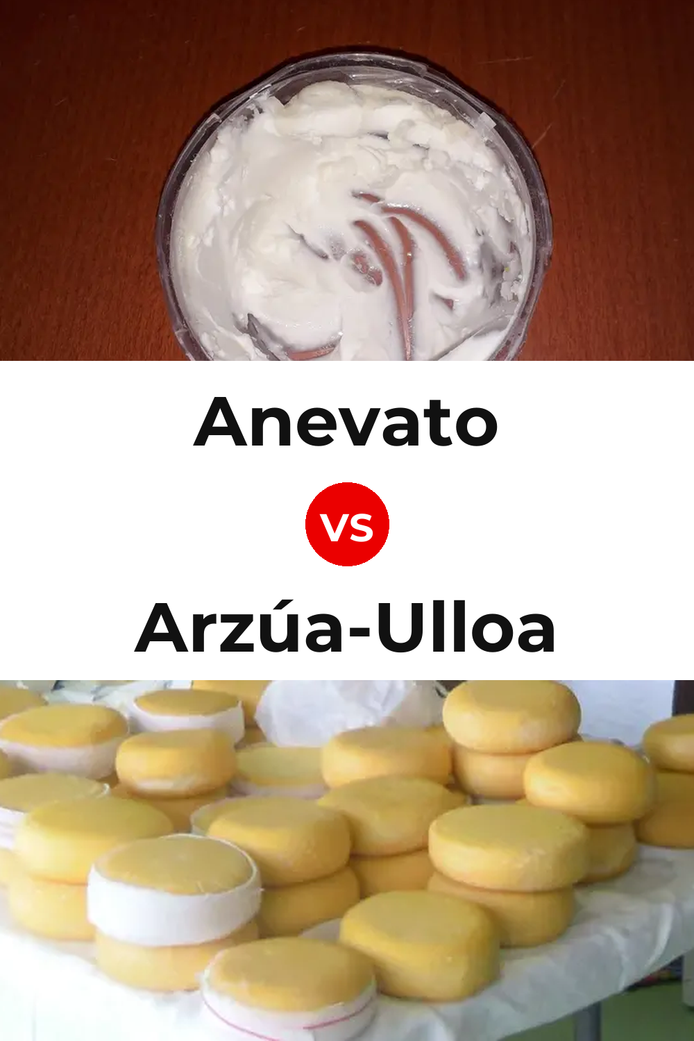 Anevato Cheese vs Arzúa-Ulloa Cheese Pinterest comparison