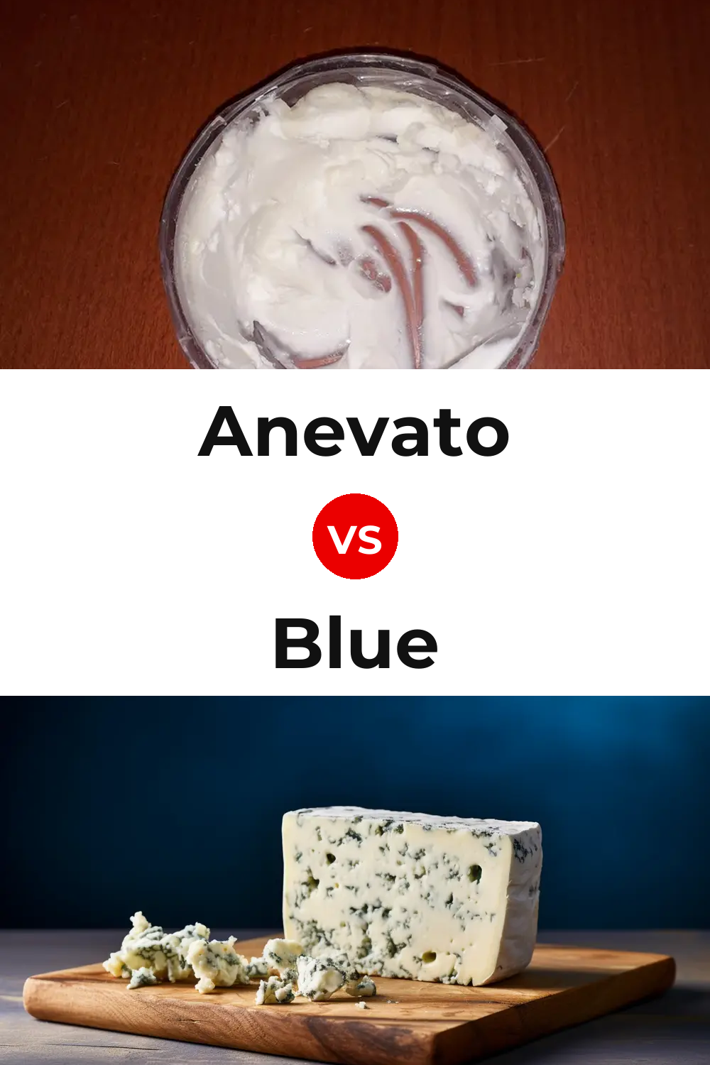 Anevato Cheese vs Blue Cheese Pinterest comparison